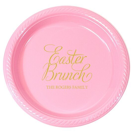 Easter Brunch Plastic Plates